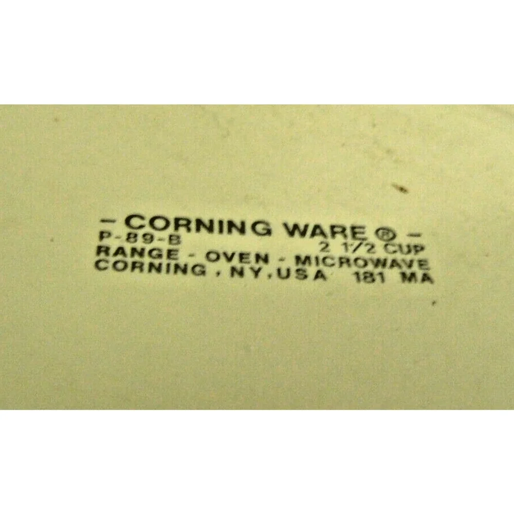 Vintage Corning Ware Spice of Life La Sauge P-89-B 2.5 Cup Saucepan P-82-b 750ml